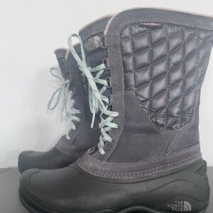 The North Face Women's Black and Gray Winter Boots